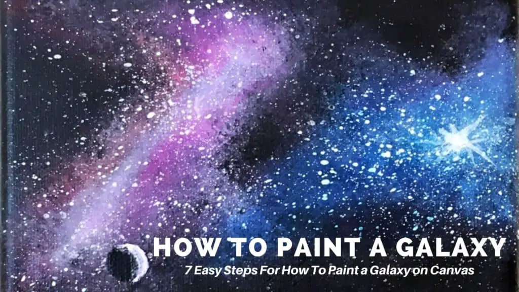 Galaxy Painting With Black Background