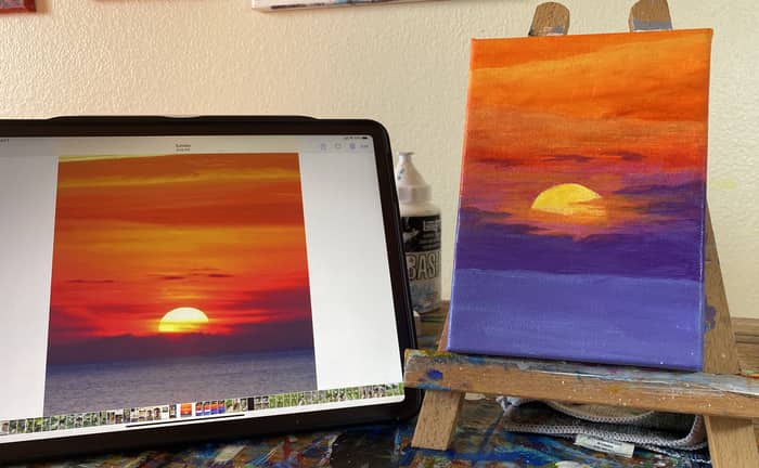 How To Paint a Sunset in 8 Easy Steps (Beginner Acrylic Painting) – Art