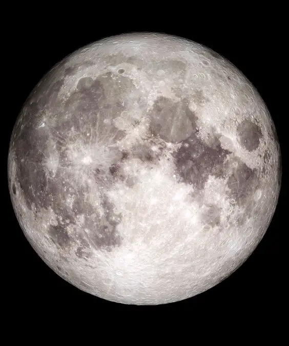 Picture of Earth's moon originally taken by NASA.